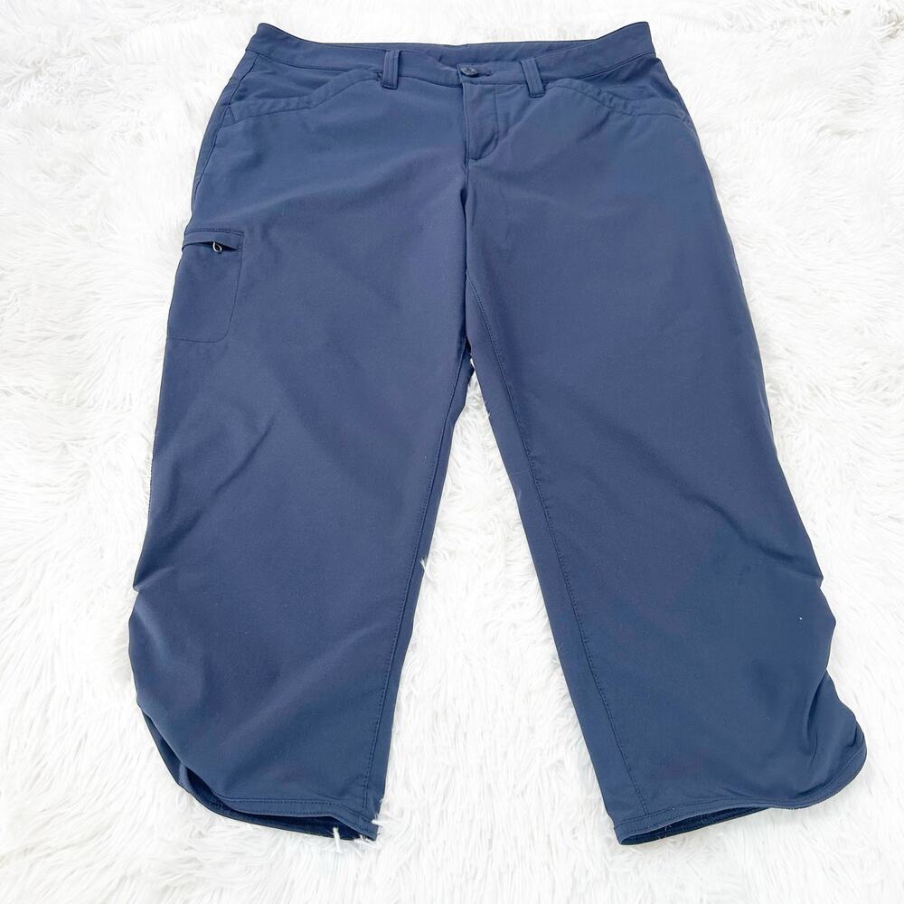 Eddie Bauer Women’s Size 10 Blue Hiking Pants Cropped Capri Stretch Quick Dry